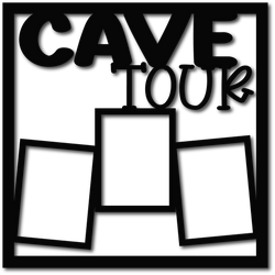 Cave Tour - 3 Frames - Scrapbook Page Overlay