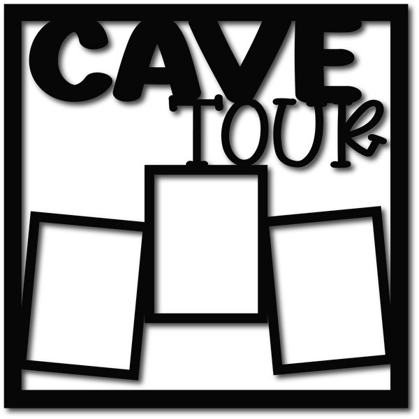 Cave Tour - 3 Frames - Scrapbook Overlay - Digital Cut File - SVG - INSTANT DOWNLOAD