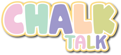 Chalk Talk - Scrapbook Page Title Sticker