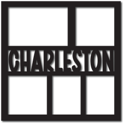 Charleston - 5 Frames - Scrapbook Page Overlay