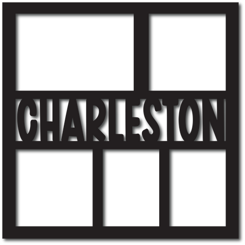 Charleston - 5 Frames - Scrapbook Page Overlay