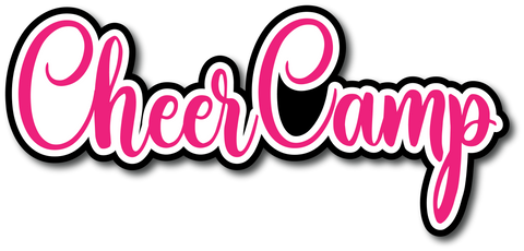 Cheer Camp - Scrapbook Page Title Die Cut