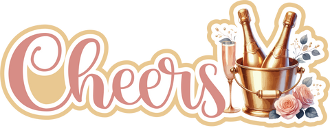 Cheers - Scrapbook Page Title Sticker