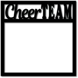 Cheer Team - Scrapbook Overlay - Digital Cut File - SVG - INSTANT DOWNLOAD