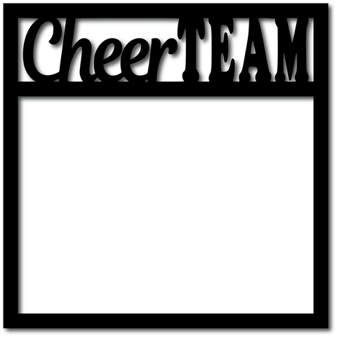 Cheer Team - Scrapbook Overlay - Digital Cut File - SVG - INSTANT DOWNLOAD