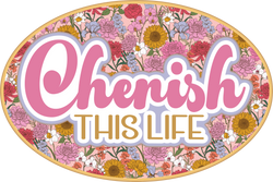 Cherish this Life - Scrapbook Page Title Sticker