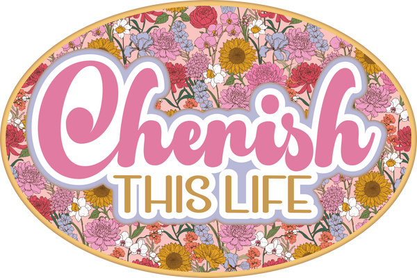 Cherish this Life - Scrapbook Page Title Sticker