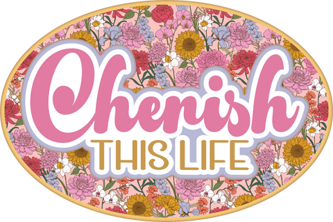 Cherish this Life - Scrapbook Page Title Die Cut