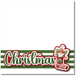 Christmas - Printed Premade Scrapbook Page 12x12 Layout