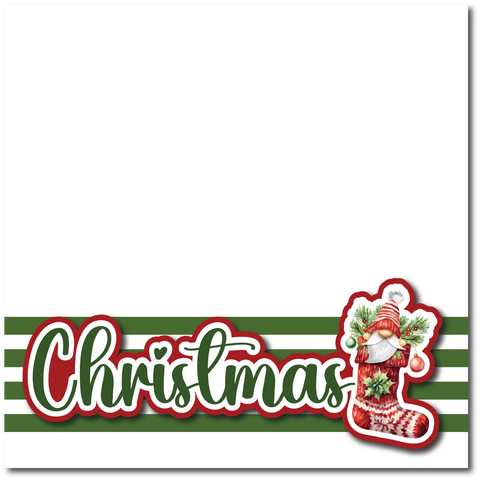 Christmas - Printed Premade Scrapbook Page 12x12 Layout