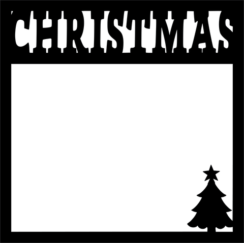 Christmas - Tree - Scrapbook Page Overlay