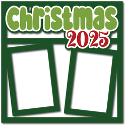 Christmas 2025 - 2 Frames - Layered Overlay - Digital Cut File - SVG - INSTANT DOWNLOAD