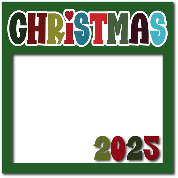 Christmas 2025 - Layered Overlay - Digital Cut File - SVG - INSTANT DOWNLOAD
