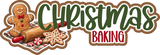 Christmas Baking - 6 Frames - Scrapbook Page Layered Overlay Kit