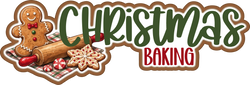 Christmas Baking - Scrapbook Page Title Sticker