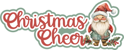 Christmas Cheer - Scrapbook Page Title Die Cut