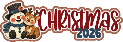 Christmas 2026 - Scrapbook Page Title Die Cut
