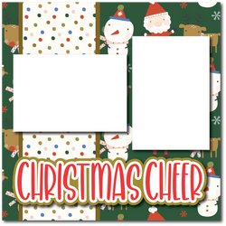 Christmas Cheer - Printed Premade Scrapbook Page 12x12 Layout