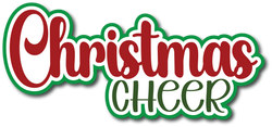 Christmas Cheer - Scrapbook Page Title Die Cut