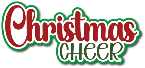 Christmas Cheer - Scrapbook Page Title Die Cut