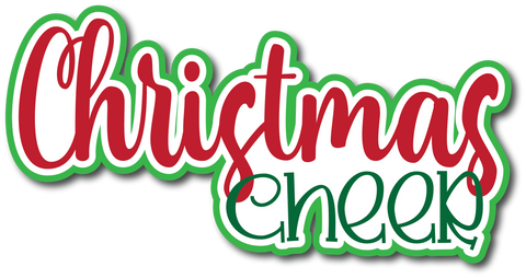 Christmas Cheer - Scrapbook Page Title Die Cut