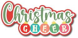 Christmas Cheer - Scrapbook Page Title Sticker