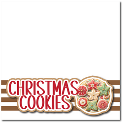 Christmas Cookies - Printed Premade Scrapbook Page 12x12 Layout