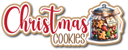 Christmas Cookies - Scrapbook Page Title Die Cut