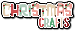 Christmas Crafts - Scrapbook Page Title Die Cut