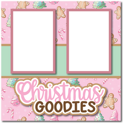 Christmas Goodies - Printed Premade Scrapbook Page 12x12 Layout