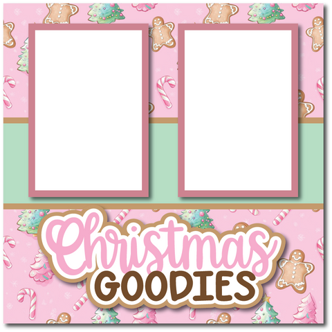 Christmas Goodies - Printed Premade Scrapbook Page 12x12 Layout