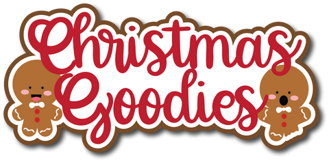 Christmas Goodies - Scrapbook Page Title Die Cut