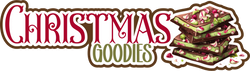 Christmas Goodies - Scrapbook Page Title Die Cut