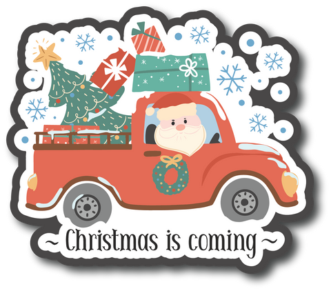 Christmas is Coming - Scrapbook Page Title Sticker