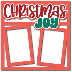 Christmas Joy - 2 Frames - Layered Overlay - Digital Cut File - SVG - INSTANT DOWNLOAD