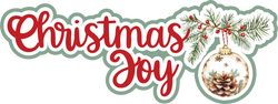 Christmas Joy - Scrapbook Page Title Sticker