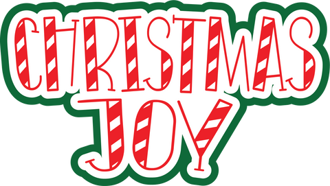 Christmas Joy - Scrapbook Page Title Die Cut