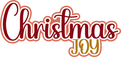 Christmas Joy - Scrapbook Page Title Sticker