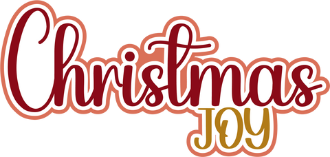 Christmas Joy - Scrapbook Page Title Sticker