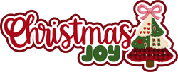 Christmas Joy - Scrapbook Page Title Sticker