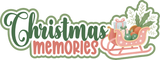 Christmas Memories - 5 Frames - Scrapbook Page Layered Overlay Kit