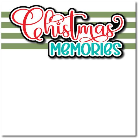 Christmas Memories - Printed Premade Scrapbook Page 12x12 Layout