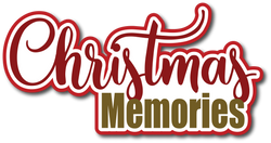 Christmas Memories - Scrapbook Page Title Die Cut