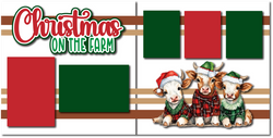 Christmas on the Farm - Printed Premade Scrapbook (2) Page 12x12 Layout
