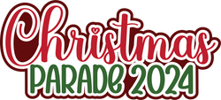 Christmas Parade 2024 - Scrapbook Page Title Die Cut