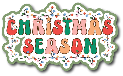 Christmas Season - Scrapbook Page Title Sticker