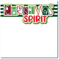 Christmas Spirit  - Printed Premade Scrapbook Page 12x12 Layout