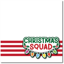 Christmas Squard - Printed Premade Scrapbook Page 12x12 Layout