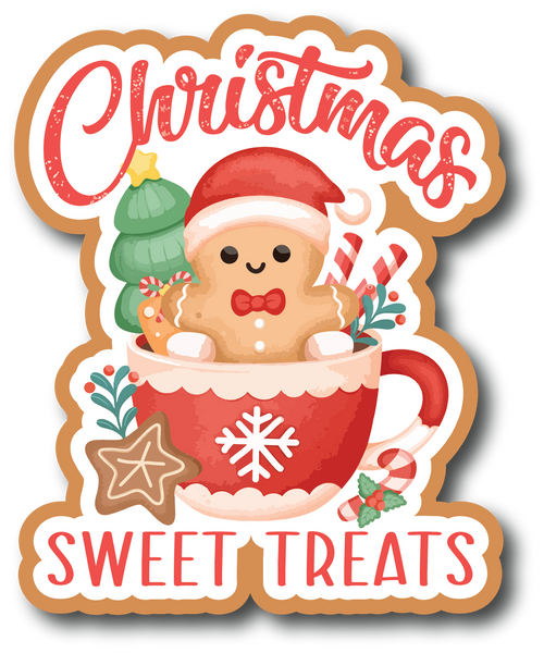 Christmas Sweet Treat - Scrapbook Page Title Sticker