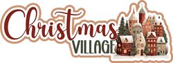 Christmas Village - Scrapbook Page Title Sticker